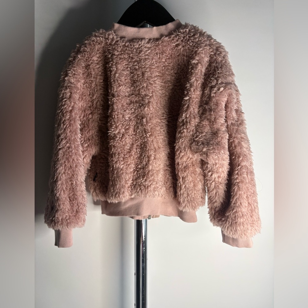 Abalulu Me & Mi Pink Faux Fur Zip Jacket – Size 6Y - Picture 3 of 3